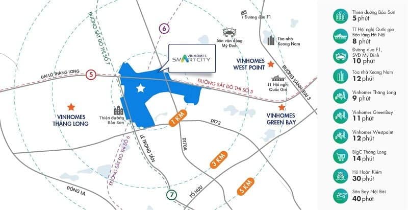 Vinhomes Smart City Google Map